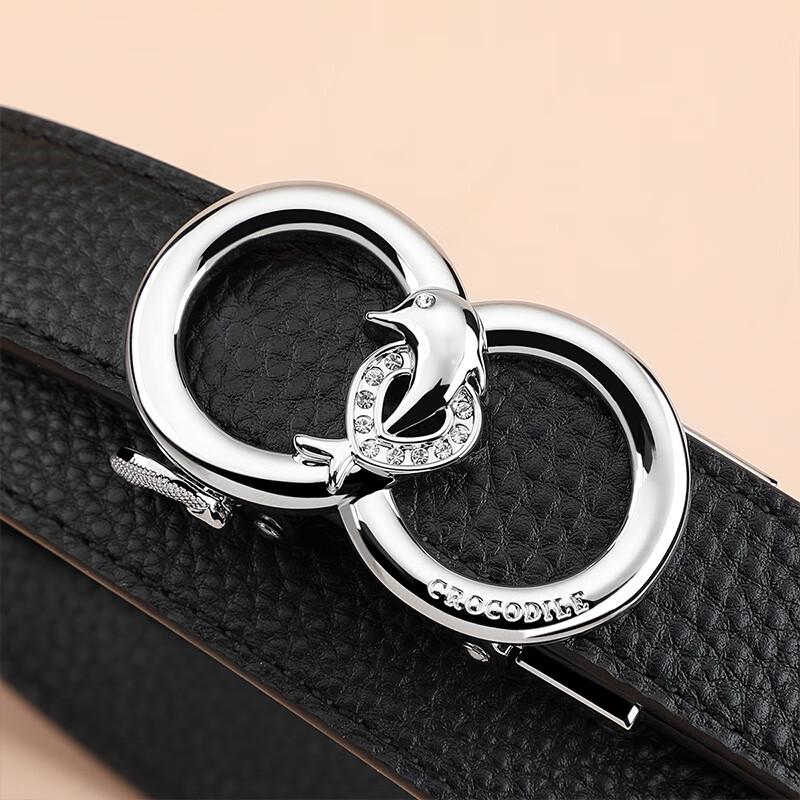 Women's Top Grain Leather Automatic Buckle Belt