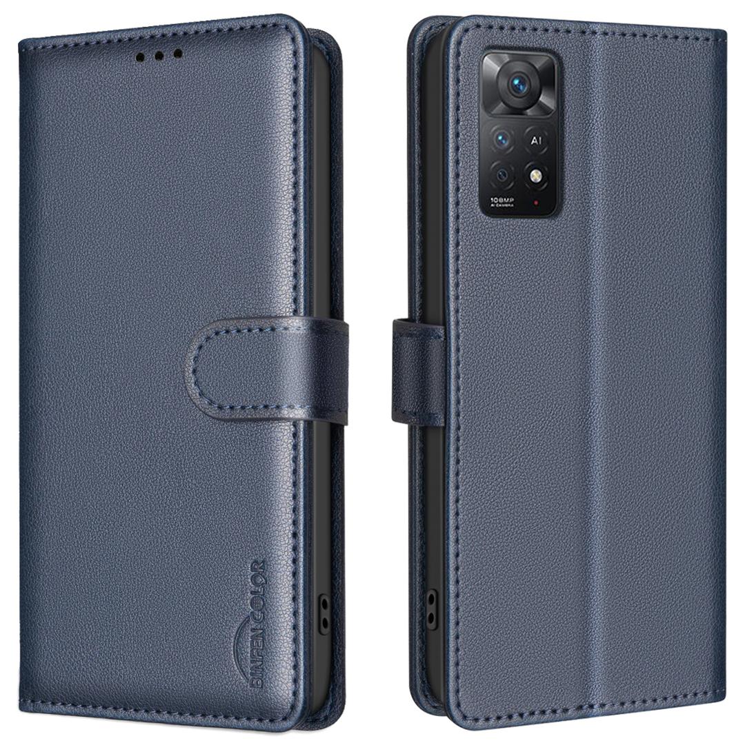 

BINFEN COLOR BF32 For Xiaomi Redmi Note 11 Pro 4G (Mediatek)/Note 11 Pro 5G (Qualcomm)/Note 12 Pro 4G Leather Phone Cover E