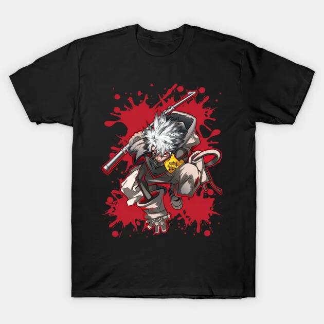 Funny Anime Character Graphic Tee Soft Cotton Unisex Streetwear T Shirt S