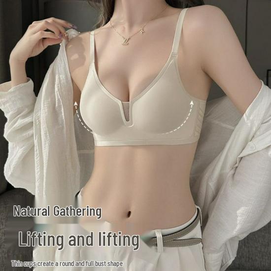 Summer Breathable Seamless Soft Support Bra - Wire-Free, Sweat-Absorbing, Anti-Sag, Small Chest Enhancement for Women
