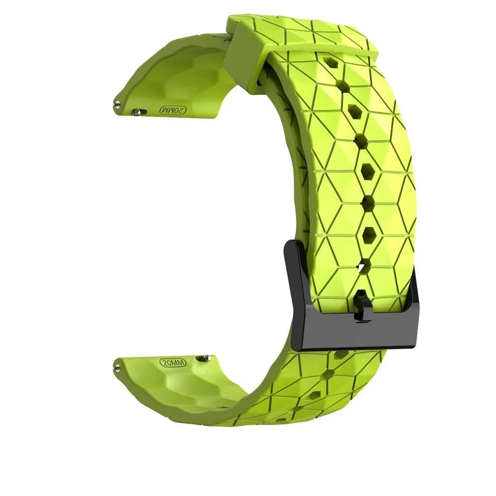 Football Pattern 22mm 20mm Silicone Strap for Garmin Forerunner 55 165 265 965 255 955/Venu 3 2 Band for Garmin Vivomove Trend