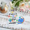 1pc Inspirational Teacher Appreciation Gift - Acrylic Thank You Plaque with Motivational Quote, Perfect for Student'S Day, Birthday, or Graduation 