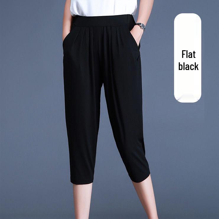 

Женские летние гаремные брюки большого размера из ледяного шелка - 3XL-6XL XXL