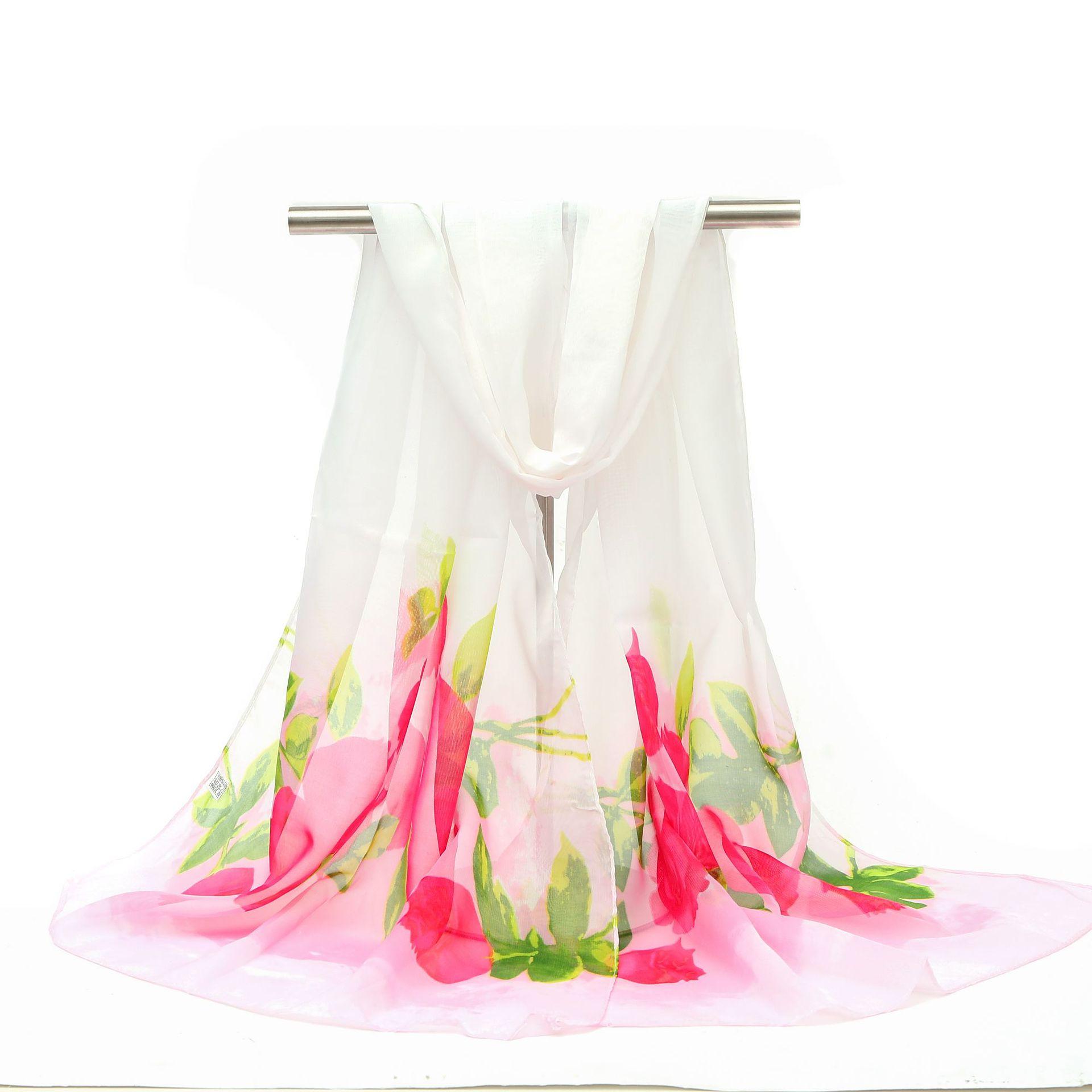 

Весенние модели женских принтованных шарфов павлин шифоновый шелковый шарф тонкий шелковый шарф шаль пляжное полотенце солнцезащитный крем новый 160*50cm