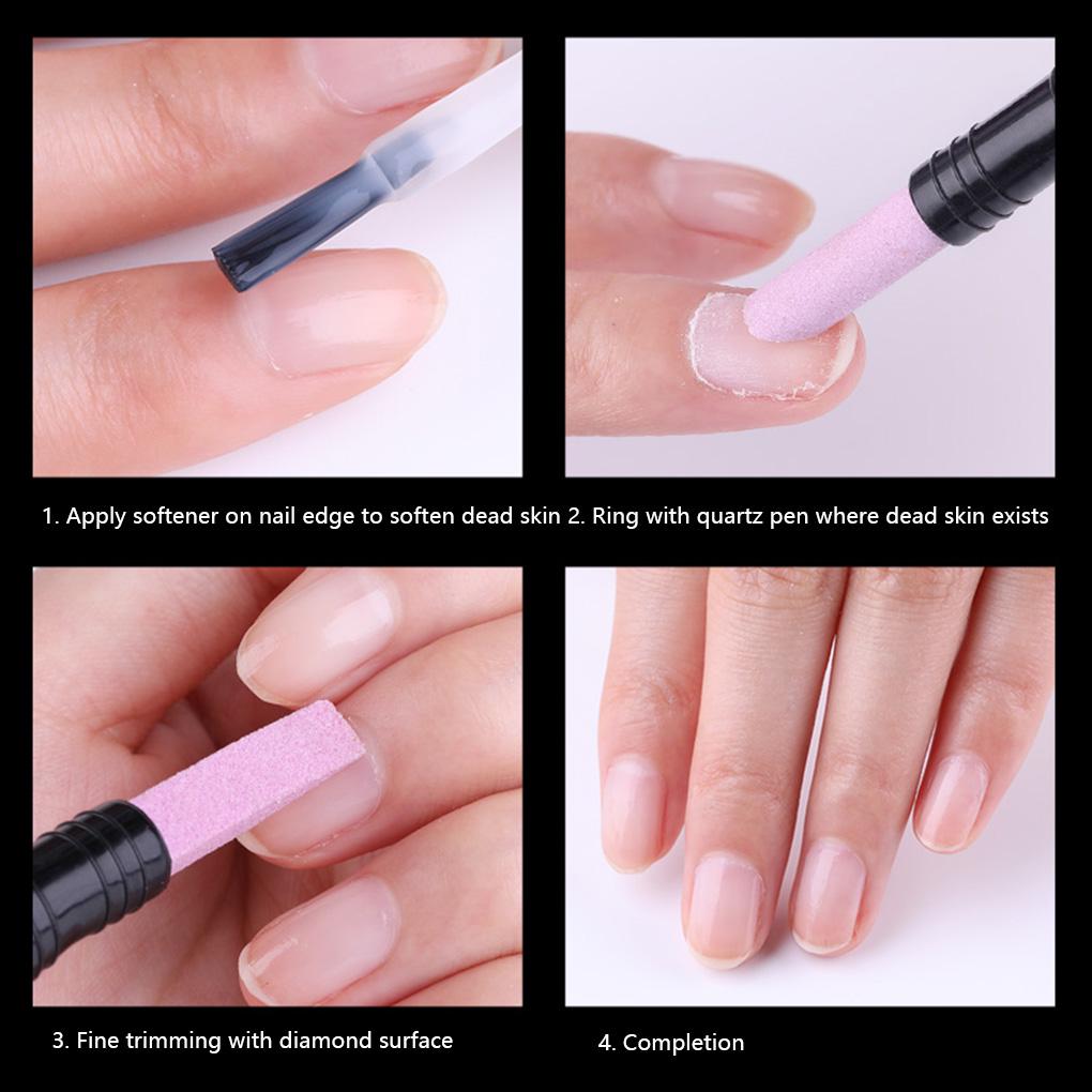 Nail Polishing Pen Double-headed Supplies Repair Grinding Bar Professional Girl Manicure Tool Household Accessories
