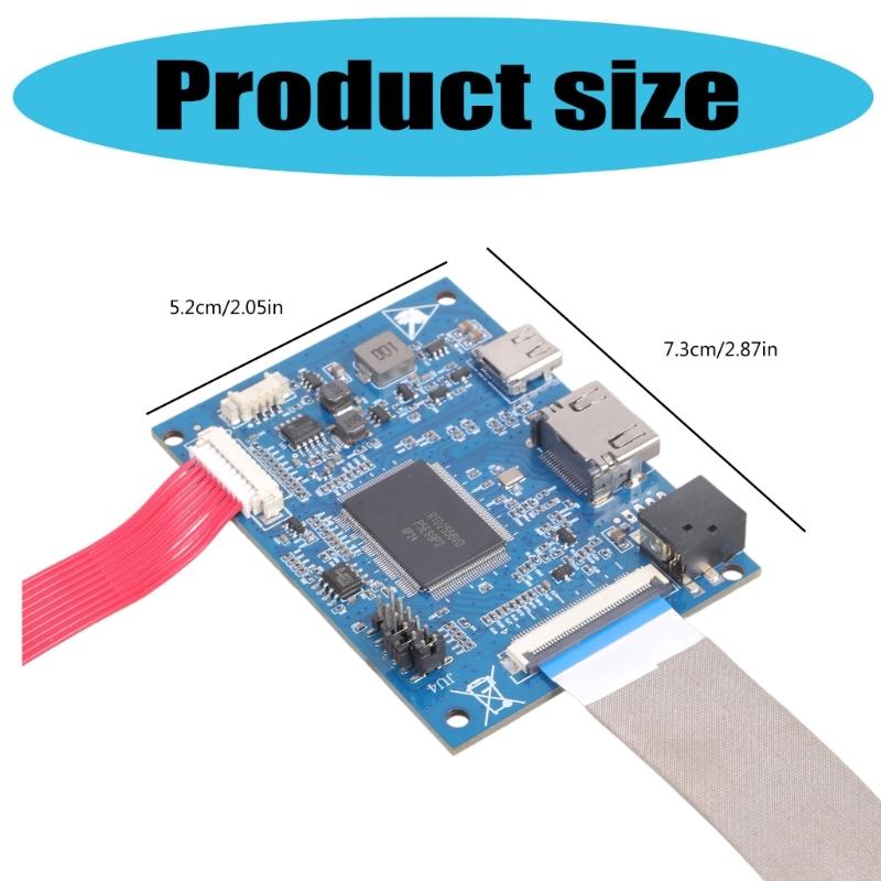 40pin EDP LCD Display Driver Board HDTV-compatible And Type C Auditory Output 3Wx2 Support Remote Control