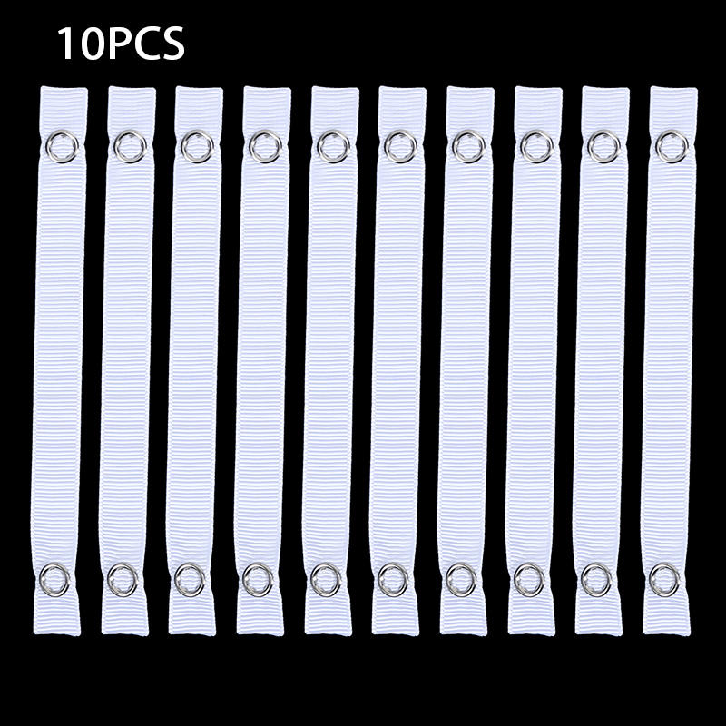 10 шт. Зажимы для полотенец, многофункциональные крючки-петли для хранения на кухне, вешалки для ручных полотенец для ванной комнаты, кухни, домашнего стеллажа для хранения One Size белый