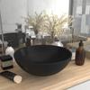 Day and Night - Day and Night Matte Black Ceramic Round Bathroom Sink