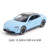 Scale 1:32 911 Targa Taycan Model Car Toy Metal Die-Cast Rubber Tires Miniature Supercar Models Birthday Presents For Adults