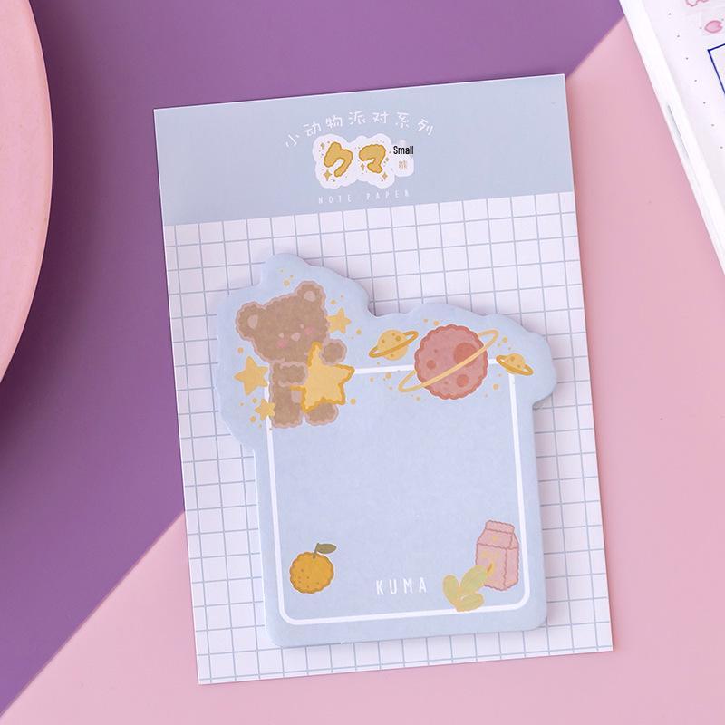 Creative Cartoon Sticky Notes for Elementary Students - Perfect for Reminders & Messages 30 sheets