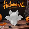 Festive Halloween Decor Ornament, Knitted Texture Bat Cat Design Figure, Dark Style Ornament Mini Size Sculpture for Party Desk Shelf