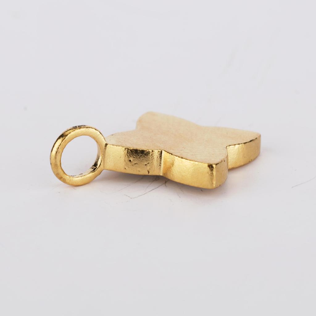 Ciondolo Forma Fantasia Madreperla Argento Sterling 925 Placcato Oro Gioiello Raffinato Fatto a Mano Regalo per Lei