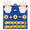 Non-Toxic 2 Pcs Kid Pencil Shape Toys Felt Finger Numbers Math Toy Children Counting Early Learning For Kids Develop Christmas Gifts