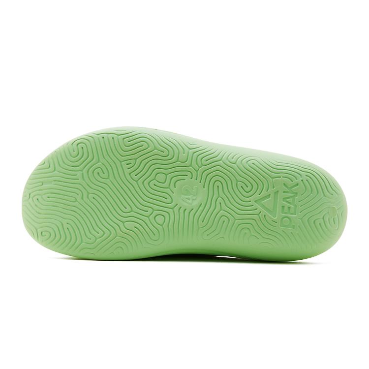 Peak Taiji Small Fat Slippers Wear-Resistant Non-Slip Shock Absorbing Versatile Silent Slide Sandals Men slippers Green Yellow DL410377