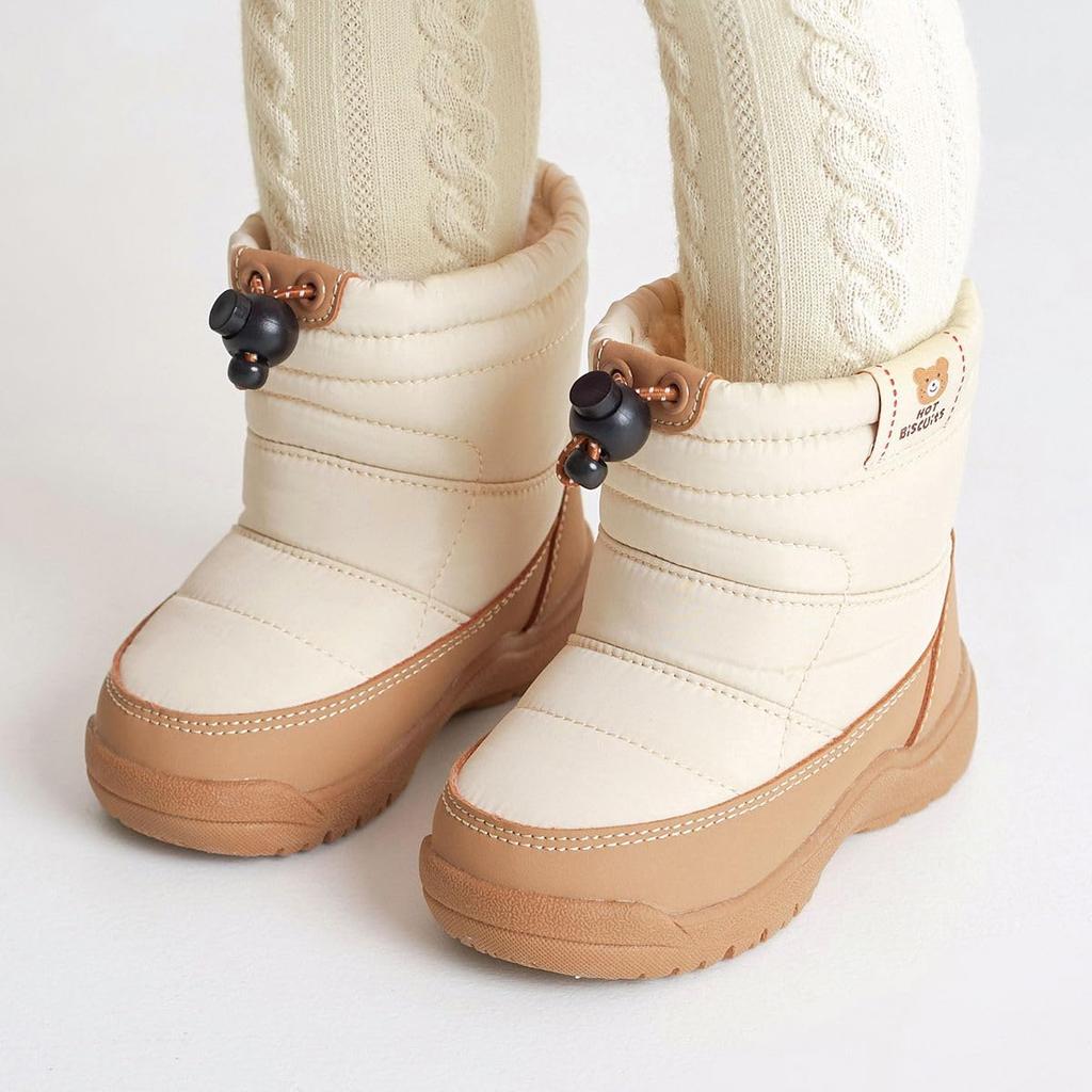 MIKIHOUSE HOT BISCUITS Boots, Boys and Girls, Baby, Kids, Beige, Size 18cm, 73-9401-499