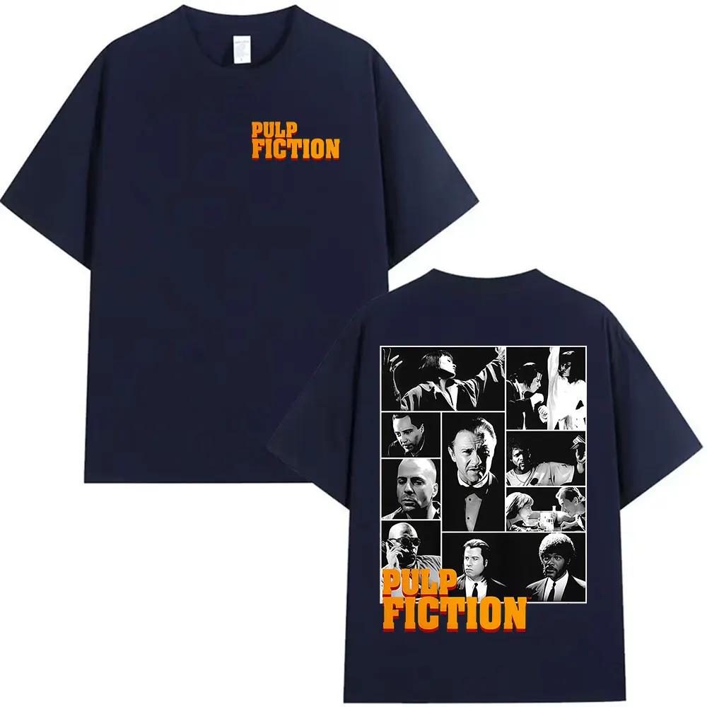 90s Vintage Pulp Fiction Movie Graphic T Shirts Men Women Fashion Cotton Short Sleeve T-shirt Y2k Hip Hop Gothic Clothing Tshirt