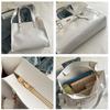 Sac à Bandoulière Y2k JK Sac Cabas en Toile à Nœud Mode Sac Itabag Transparent Étudiant