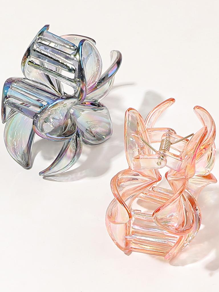 6Pcs Flower Hair Claw Clips,Hawaiian,Cute Banana Clip for Thick Thin Hair,Accessories for Women Girls Holiday Gifts