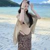 Korean Ins Beach Vacation Swimsuit Female Sexy Split Bikini Four Piece Set Small Chest High-end Feeling Spicy Girl