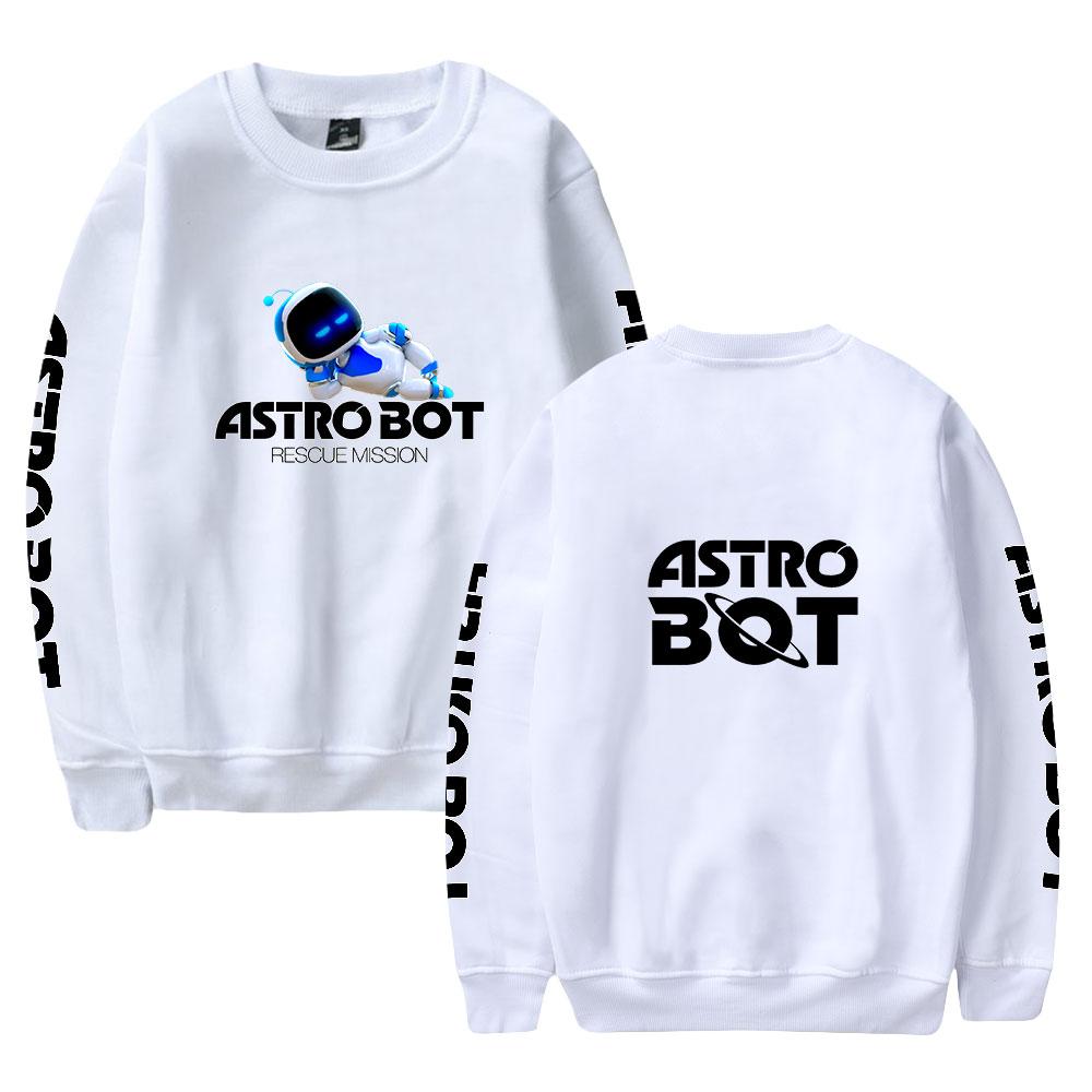 Women Men's Astro Bot Print Hoodies Round Neck Hooded Sweatshirts Man Pullover Male Top Streetwear Outdoor Tracksuit