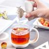 1 stück 250 ml Kreative Glastasse Niedliche Katze Glastasse Teetasse Mit Fisch-ei Sieb Filter Home Offices Küche Drinkware Teegeschirr