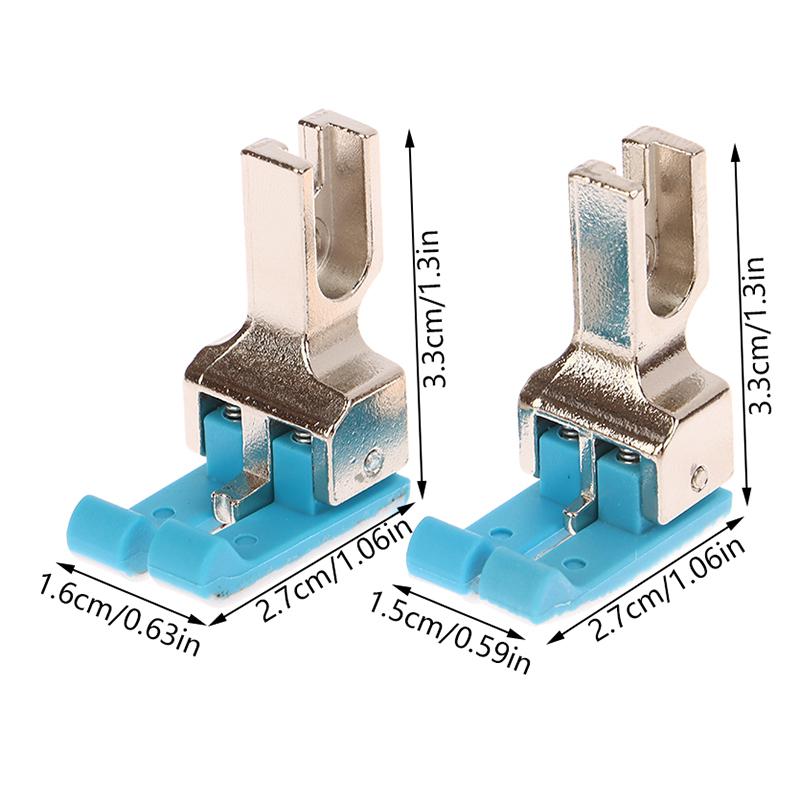 1ks Cd1/32'' 1/16'' Průmyslový šicí stroj Plastová Dvojitá kompenzační patka Šicí stroj s vázaným stehem Standardní patka