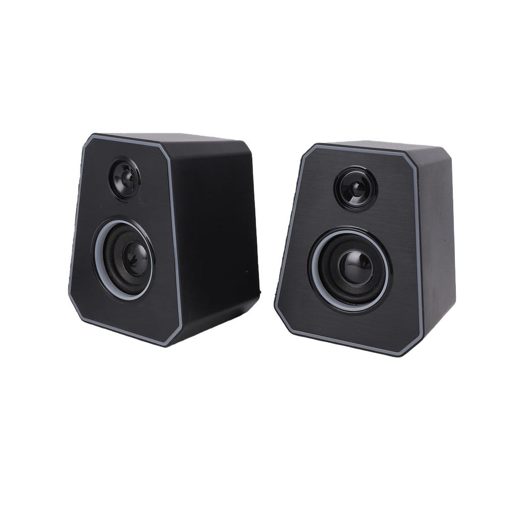 RGB Desktop Speakers 2.0 Channel HiFi USB Powered 3.5mm Wired Computer Stereo Speakers for PC Laptop Gaming K2071