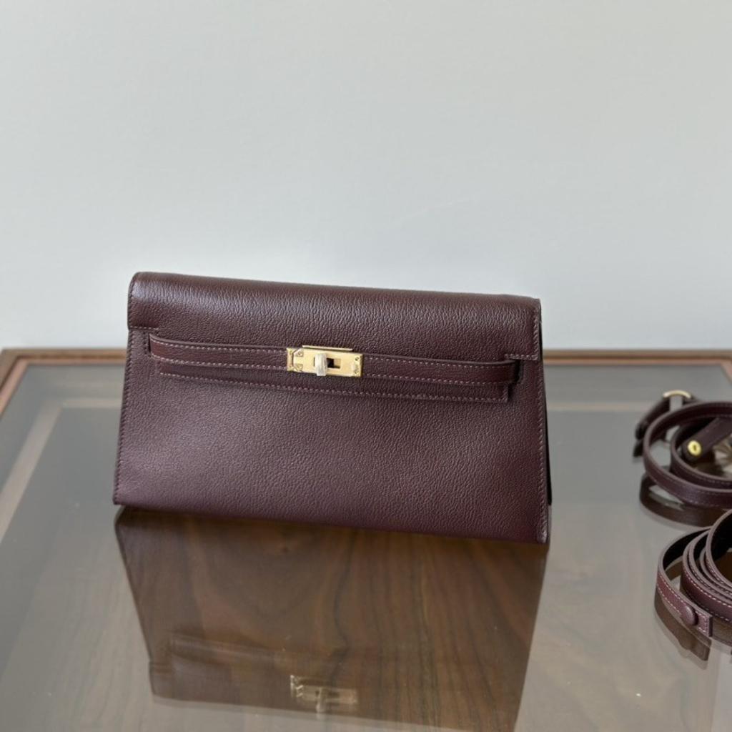 Kazilan Kelli Unterarmtasche Obermaterial Ziegenprint Clutch Ein Schulter-Crossbody-Funktionstasche Trendige Clutch-Tasche