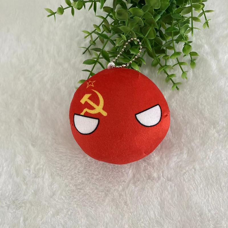 Julegaver Country Ball Plysjdyr 10Cm Polandball Anheng Landsflagg Kuler Countryball Kosedukke