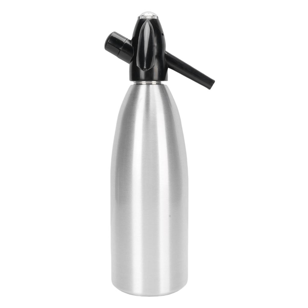 Sparkling Water Maker 1L Soda Siphon Portable Soda Maker for Home Bar Outdoor Use Making Cocktails