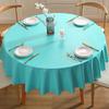 Chang Baosen Solid Round Waterproof & Oil-Proof Tablecloth