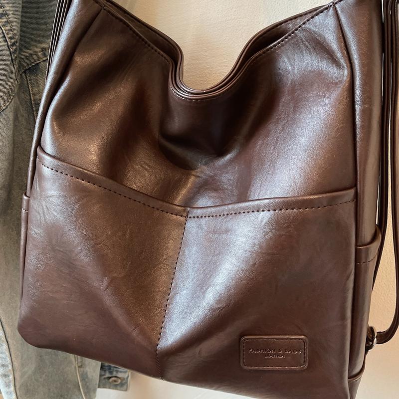 Vintage Shoulder Bag Women's Tote Bag Large Capacity Underarm Bag