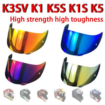 K1S Helmzubehör für AGV K1 K5 K5S K3SV Visier Hohe Festigkeit Sonnenschutz Helm Windschutz UV-Schutz Linse Motorradhelm Zubehör
