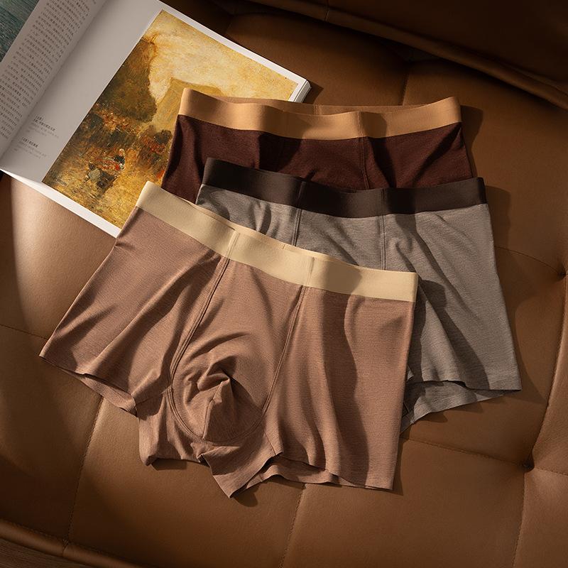 Men's Spring and Summer New 10A Mulberry Silk Antibacterial Briefs