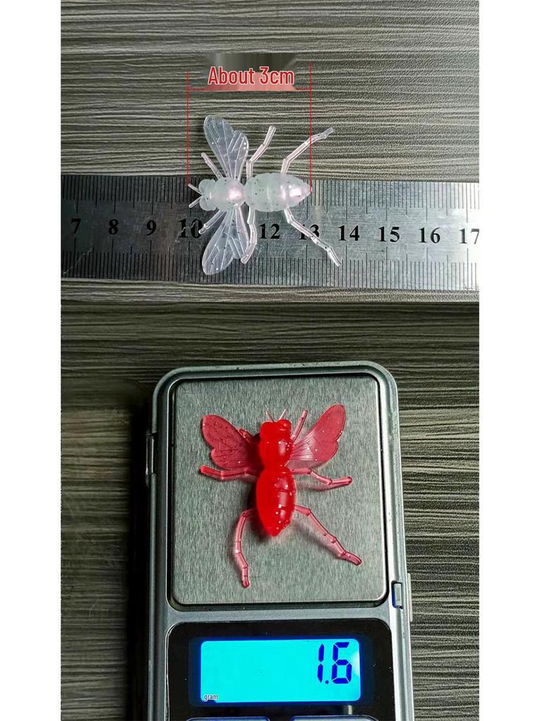 30-Piece Butterfly Bee Bionic Soft Lure Tackle Box Set