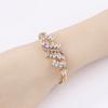 18K De Oro Gold Plated Cubic Zirconia Copper Pro Mayor Pulsera De Mujer Fashion Jewelry Custom Diamond Women Bracelet