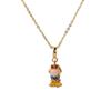 Exquisite DIY Cartoon Zircon Princess Pendant Necklace for Women