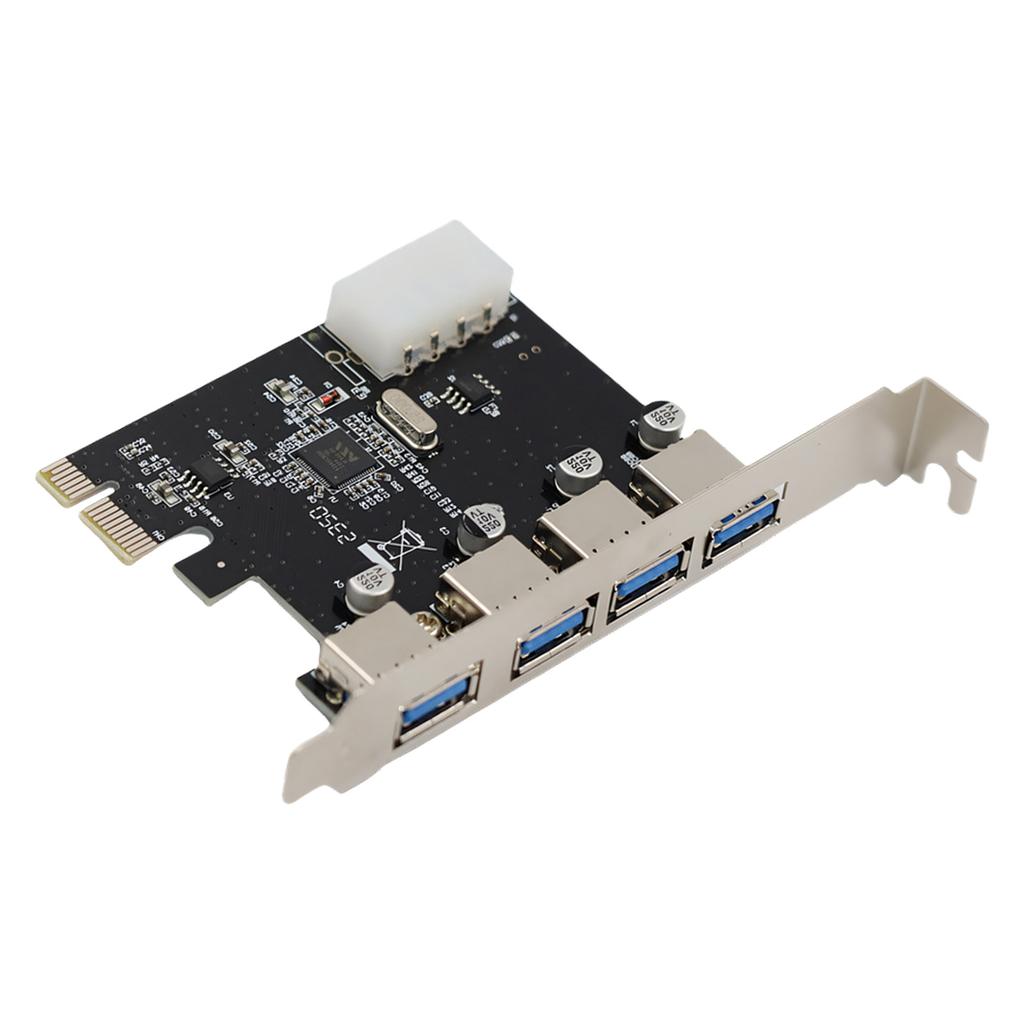 2/4 Port PCIE to USB3.0 Expansion Card USB3.0 2/4 Port PCIE Card Desktop USB3.0 Adapter Controller Adapter for PC