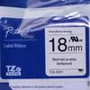 Brother TZe-S241 P-touch Label Tape, 18mm White/Black Extra Strength