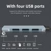 2026 Hot Alfa Romeo Car 4 Ports USB Type-C High speed conversion Adapter Accessories For Alfa Romeo 4C 159 166 Spider Giulia Giu