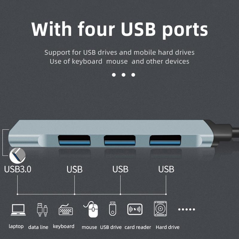 2026 Hot Alfa Romeo Car 4 Ports USB Type-C High speed conversion Adapter Accessories For Alfa Romeo 4C 159 166 Spider Giulia Giu