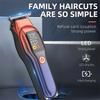 Rechargeable Professional Hair Clippers Digital Display Low Noise Hair Clippers with Auxiliary Light Hair Trimmer Kit