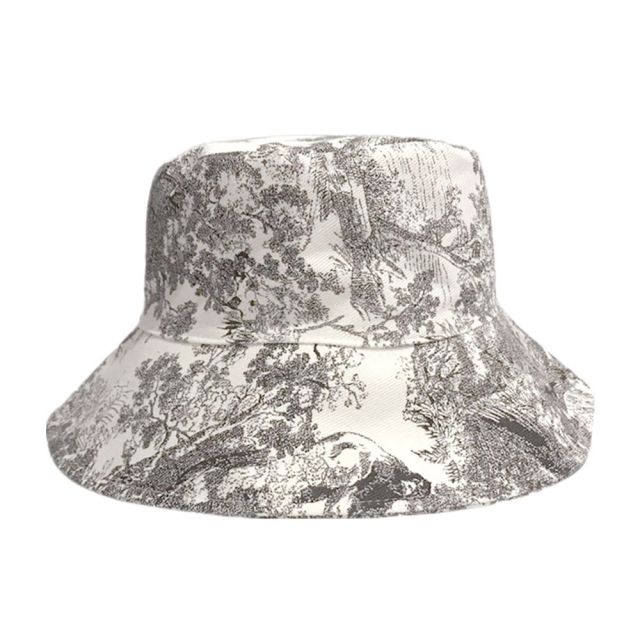 2022 New Luxury Design Ink Painting Jungle Animal Bucket Hat Women Men's Panama Cap Tie-Dye Printed Outdoor Bob Fishing Hats