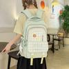 Schoolbag Korean version of Mori primary school schoolbag female high-value plaid contrasting colors college style high-quality backpack for middle 