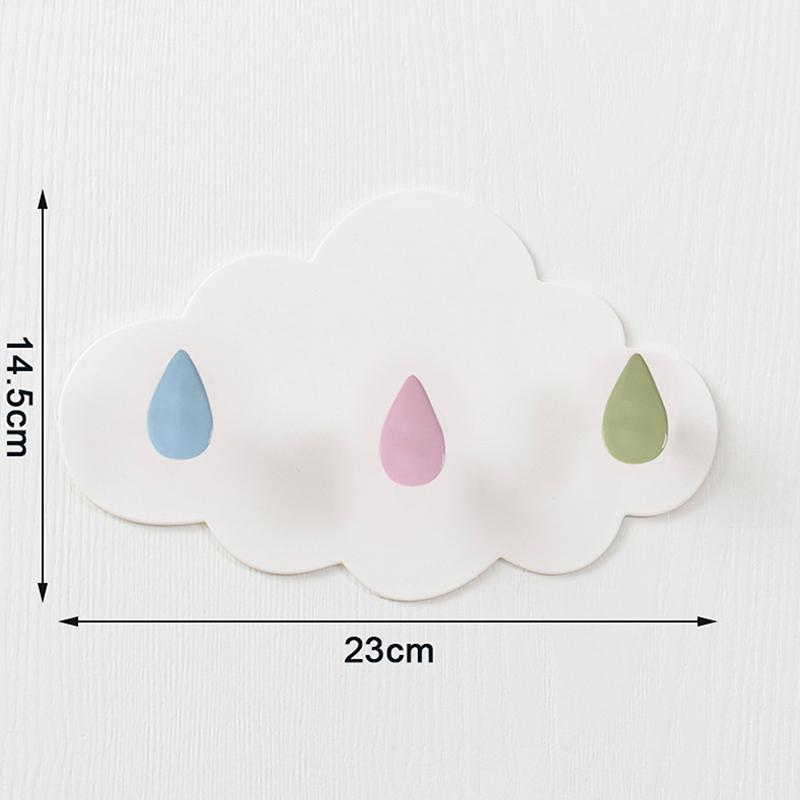 

Мультяшный крючок на 4 крючка Звезда Луна Облако Без сверления Домашний Ключница Подвеска для украшений Сумка Вешалка Стойка для хранения банных принадлежностей для ванной