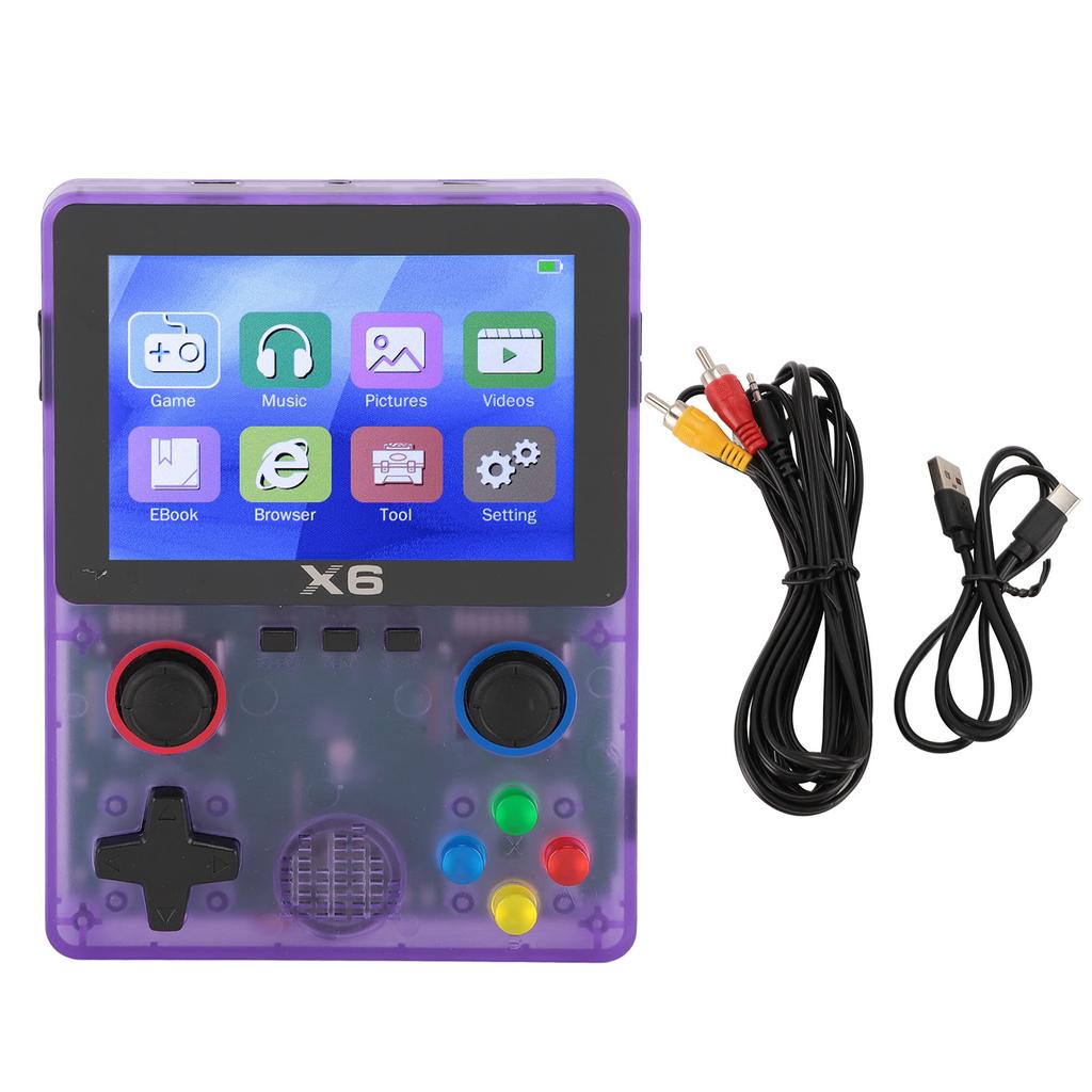 Handheld-Spielkonsole mit 32G-Speicherkarte Retro-Gaming-Konsole unterstützt 11 Emulatoren 3,5 Zoll IPS