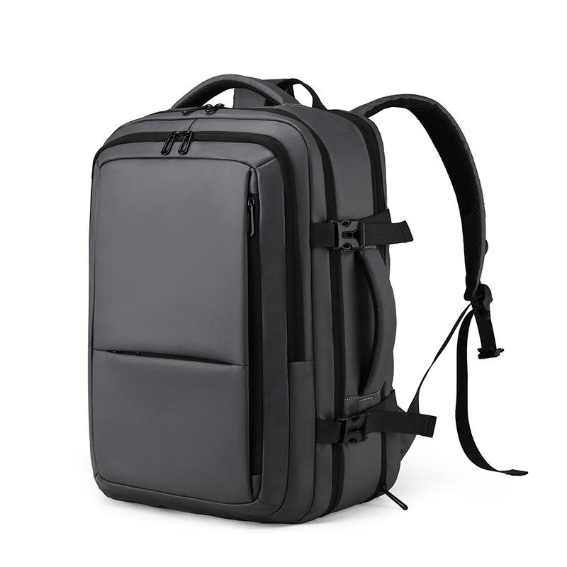 

Мужской водостойкий многофункциональный рюкзак для деловых поездок, большой вместимости, с двойной спинкой. 30x21x45 cm серый