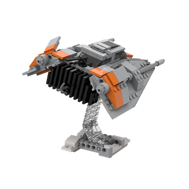 Buildmoc Space Wars T-47 Snow Airspeeder Fighters MOC Set Building Blocks Kits Toys for Children Kids Gifts Toy 453PCS Bricks
