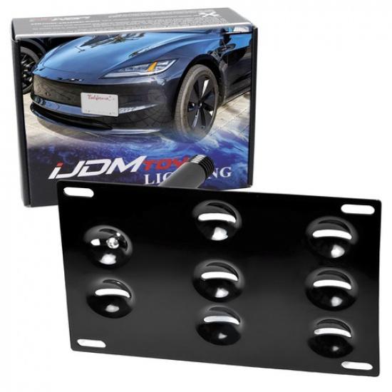 Bumper Tow Hook License Plate Bracket Mount Kit For 23-up Tesla Model 3 Facelift