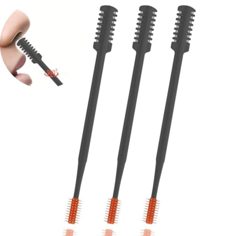 3Pcs/Set 360° Rotating Nose Hair Trimmer Double Head Hair Removal Tool Travel Essentials